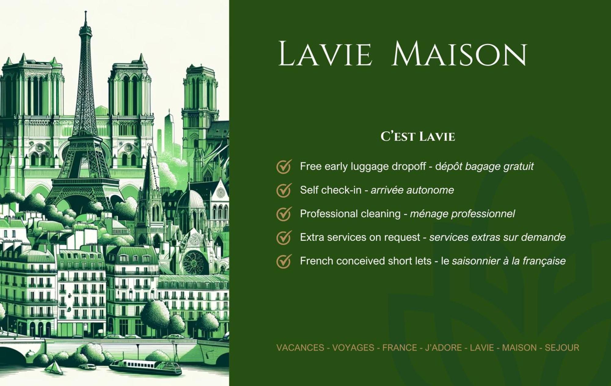 Lavie Maison Eiffel Ac Hot Tub باريس المظهر الخارجي الصورة